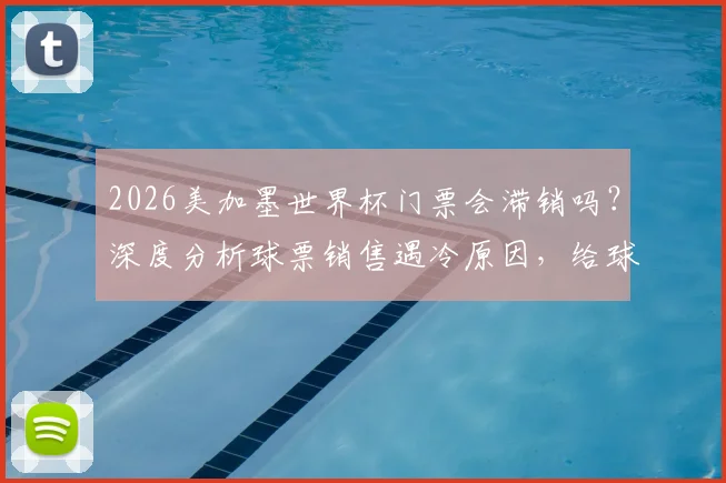 2026美加墨世界杯门票会滞销吗?深度分析球票销售遇冷原因,给球迷的购票建议